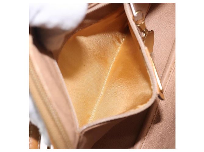 Gucci Borsa a Spalla Micro GG Supreme PVC Beige Oro 007 084 0094 Auth BA4197 D'oro - vista 20