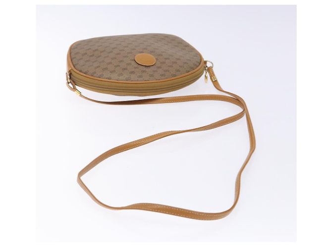 Gucci Borsa a Spalla Micro GG Supreme PVC Beige Oro 007 084 0094 Auth BA4197 D'oro - vista 7