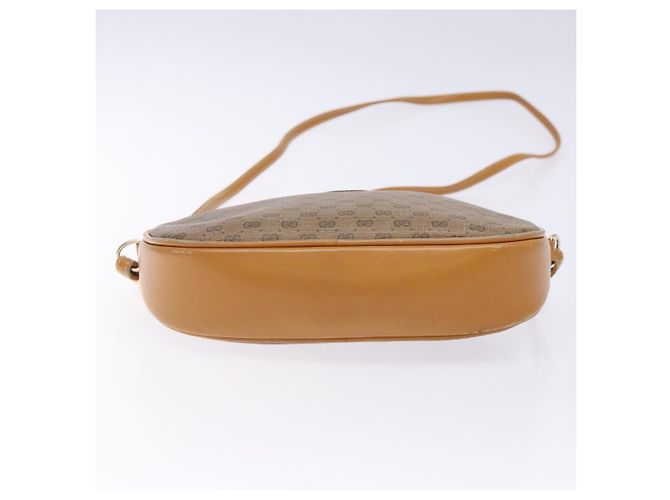Gucci Borsa a Spalla Micro GG Supreme PVC Beige Oro 007 084 0094 Auth BA4197 D'oro - vista 9