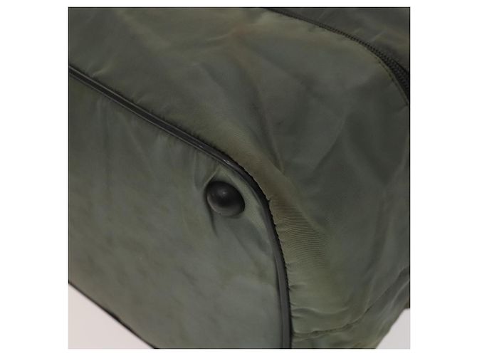 Borsa sportiva Boston in nylon grigio argento di PRADA Auth bs27925 Marrone - vista 15