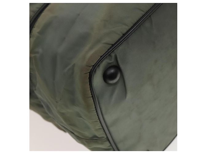 Borsa sportiva Boston in nylon grigio argento di PRADA Auth bs27925 Marrone - vista 17