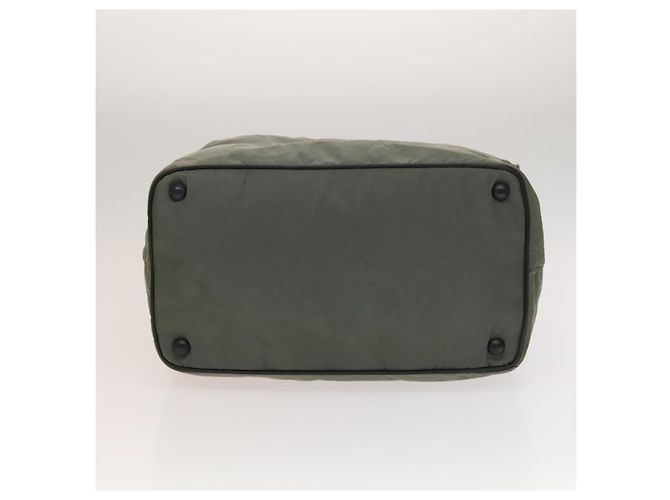 Borsa sportiva Boston in nylon grigio argento di PRADA Auth bs27925 Marrone - vista 5