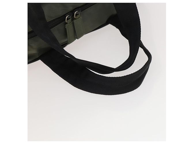 Borsa sportiva Boston in nylon grigio argento di PRADA Auth bs27925 Marrone - vista 7