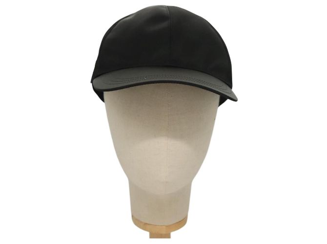Cappello in nylon M nero Auth mr1473 PRADA - vista 13