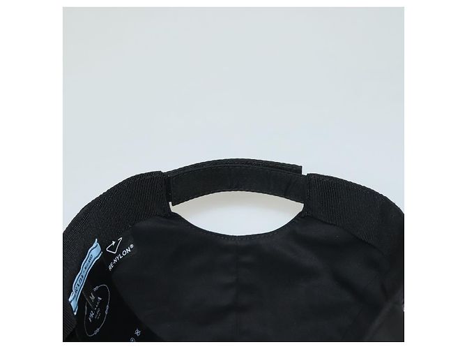 Cappello in nylon M nero Auth mr1473 PRADA - vista 14