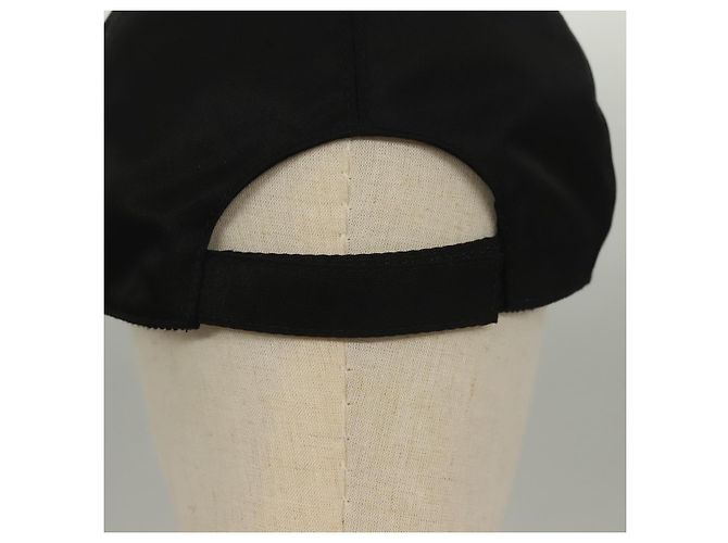 Cappello in nylon M nero Auth mr1473 PRADA - vista 7