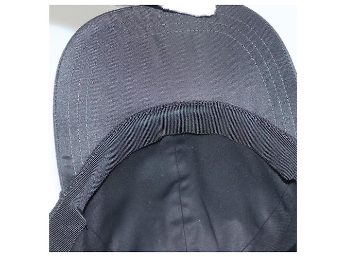 Cappello in nylon M nero Auth mr1473 PRADA - vista 9