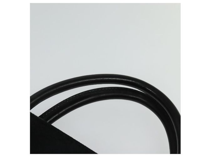 Borsa a mano in tela GG Gucci Nera Argento 015 3708 Auth ep9732 Nero - vista 8