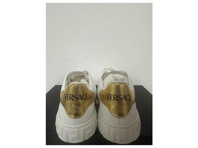 Greca Sneakers von Versace Weiß Golden - Ansicht 4