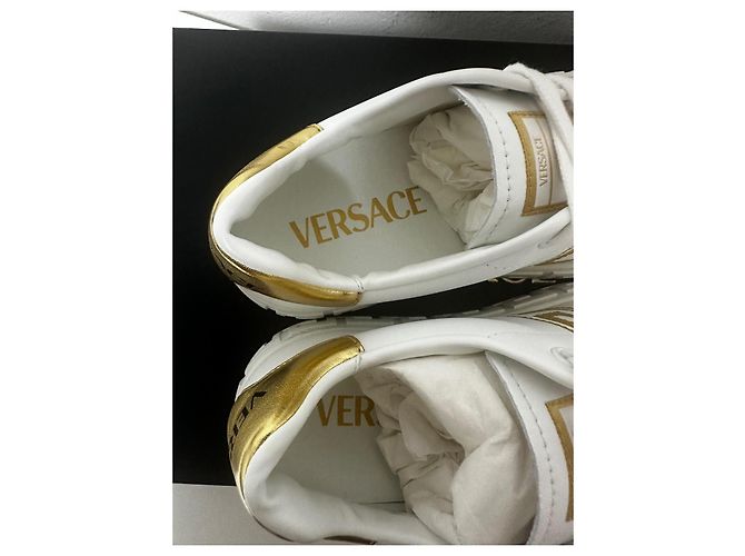 Greca Sneakers von Versace Weiß Golden - Ansicht 7