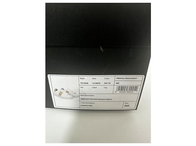 Greca Sneakers von Versace Weiß Golden - Ansicht 9