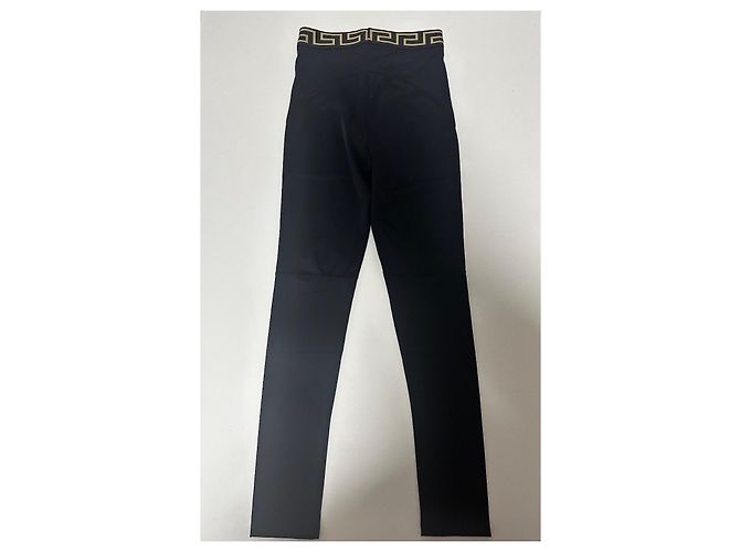 Leggings negros Greca de Versace Dorado - vista 10