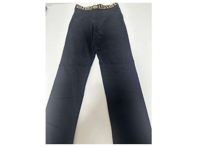 Leggings negros Greca de Versace Dorado - vista 2