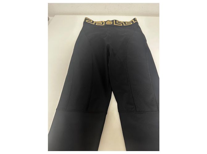 Leggings negros Greca de Versace Dorado - vista 4