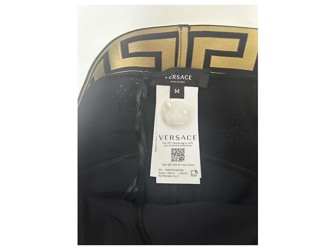 Leggings negros Greca de Versace Dorado - vista 6