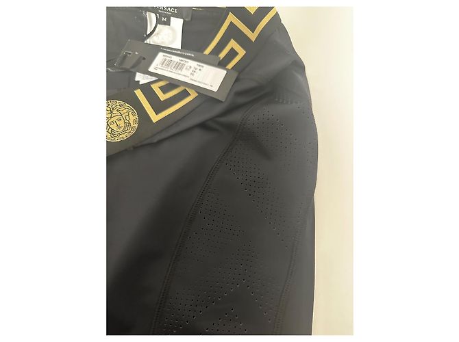 Leggings negros Greca de Versace Dorado - vista 8