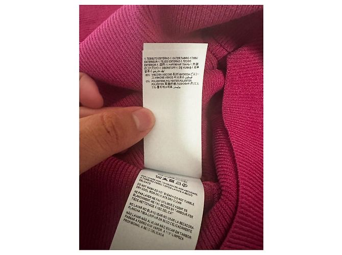 Versace Medusa Rosa Strick Mini Kleid Pink Golden Fuschia - Ansicht 10