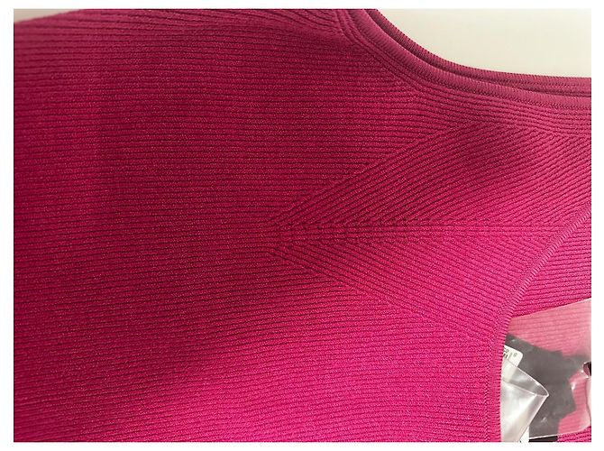 Versace Medusa Rosa Strick Mini Kleid Pink Golden Fuschia - Ansicht 6