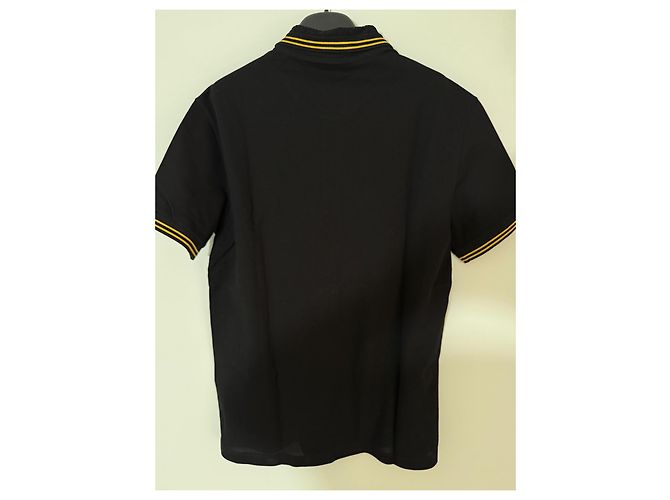 Camisa Polo Medusa Versace Negro Amarillo - vista 5