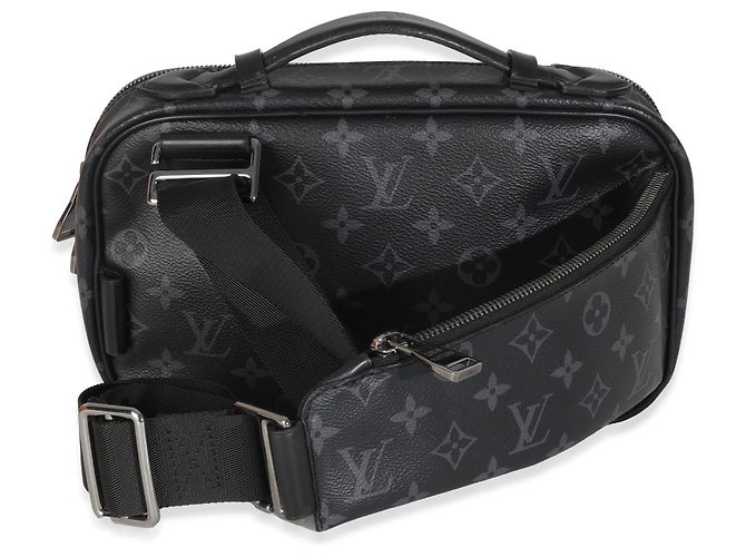 Bumbag Explorer in tela Monogram Eclipse di Louis Vuitton Nero - vista 2
