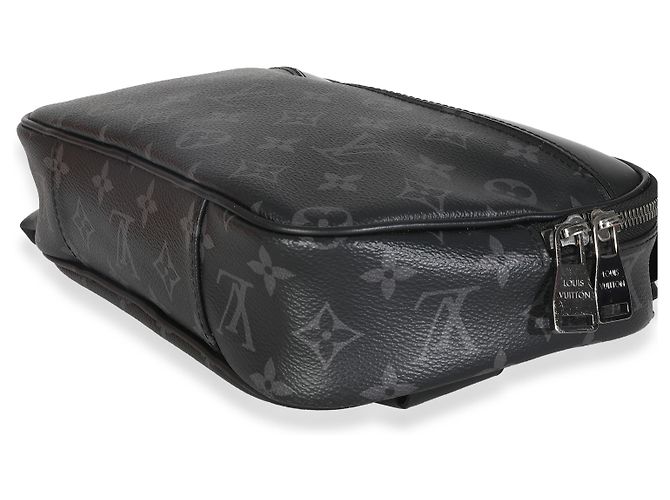 Bumbag Explorer in tela Monogram Eclipse di Louis Vuitton Nero - vista 6