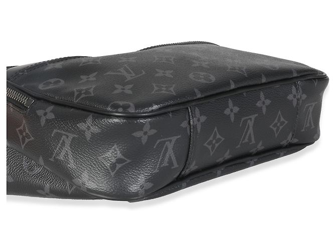 Bumbag Explorer in tela Monogram Eclipse di Louis Vuitton Nero - vista 7
