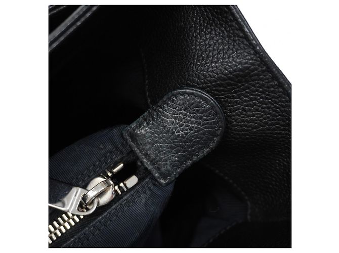 Chanel Executive Leder Tote Tasche Schwarz - Ansicht 10