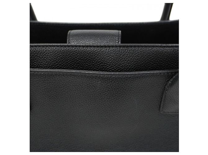 Chanel Executive Leder Tote Tasche Schwarz - Ansicht 12
