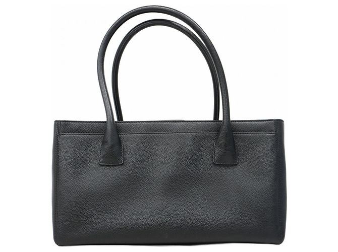 Chanel Executive Leder Tote Tasche Schwarz - Ansicht 14
