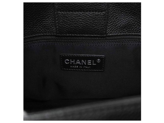 Chanel Executive Leder Tote Tasche Schwarz - Ansicht 5