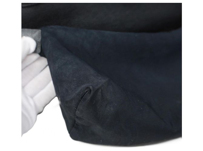 Chanel Executive Leder Tote Tasche Schwarz - Ansicht 8