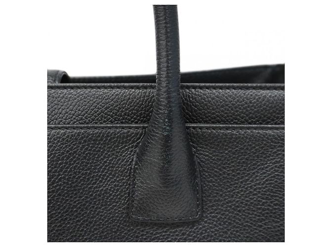 Chanel Executive Leder Tote Tasche Schwarz - Ansicht 9