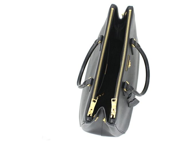 Borsa Galleria Prada in Saffiano Lux nero - vista 10
