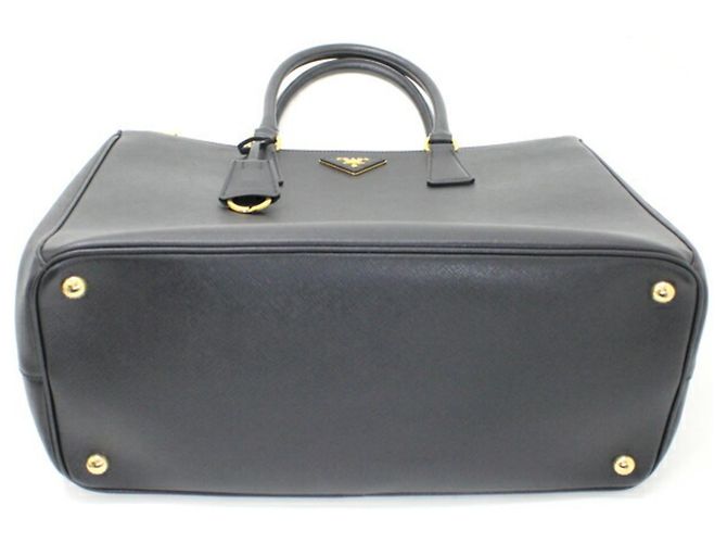 Borsa Galleria Prada in Saffiano Lux nero - vista 12