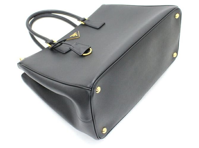 Borsa Galleria Prada in Saffiano Lux nero - vista 13