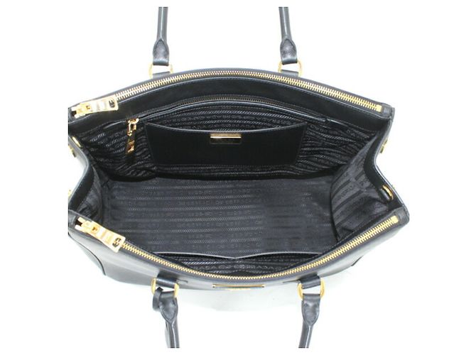 Borsa Galleria Prada in Saffiano Lux nero - vista 14