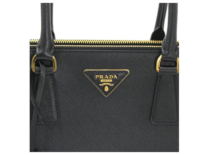 Borsa Galleria Prada in Saffiano Lux nero - vista 4