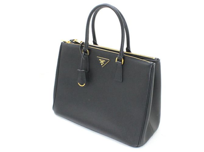 Borsa Galleria Prada in Saffiano Lux nero - vista 6
