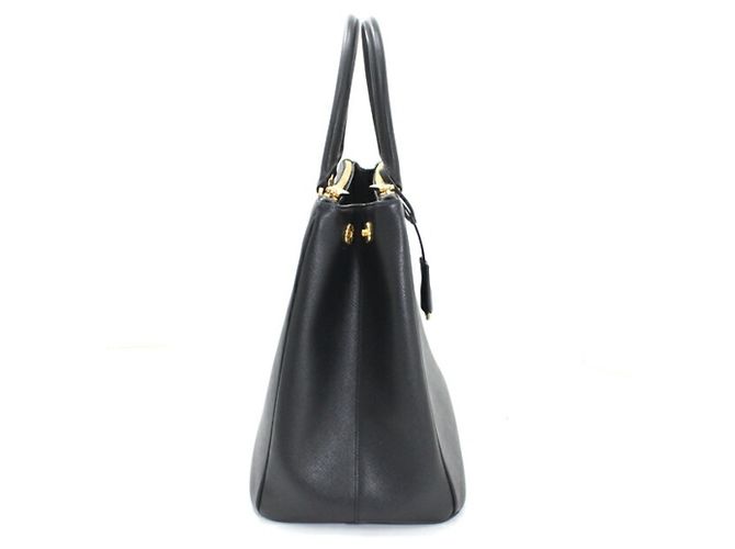Borsa Galleria Prada in Saffiano Lux nero - vista 8