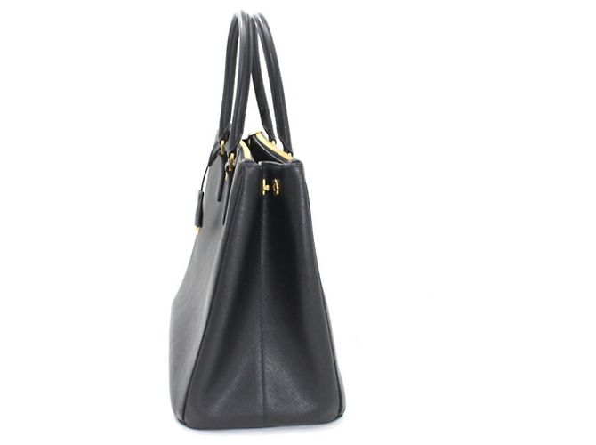 Borsa Galleria Prada in Saffiano Lux nero - vista 9