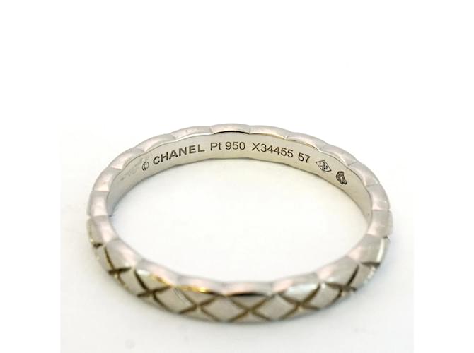 Chanel Coco Crush Platinum Band Ring - view 4