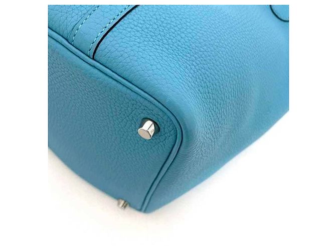 Hermès Picotin Lock PM Handtasche Blau Hellblau - Ansicht 6