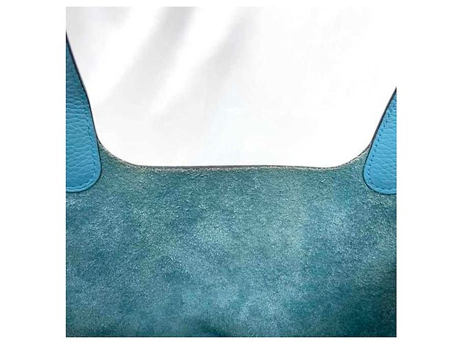 Hermès Picotin Lock PM Handtasche Blau Hellblau - Ansicht 9