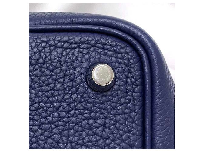 Hermès Picotin Lock PM Handtasche Blau Marineblau - Ansicht 10