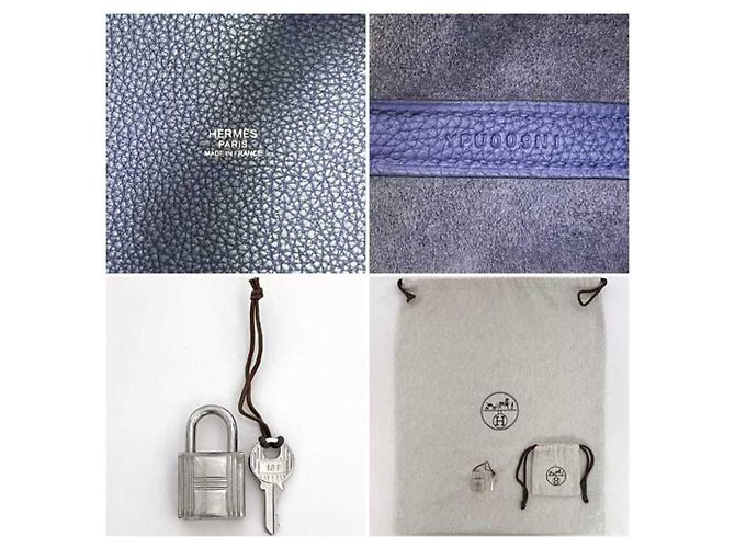 Hermès Picotin Lock PM Handtasche Blau Marineblau - Ansicht 11