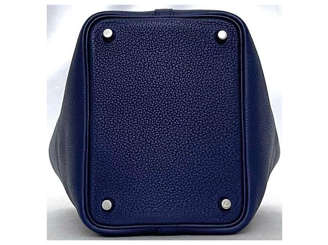 Hermès Picotin Lock PM Handtasche Blau Marineblau - Ansicht 5