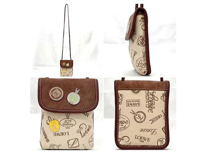 Borsa a Spalla Loewe Beige e Marrone - vista 3