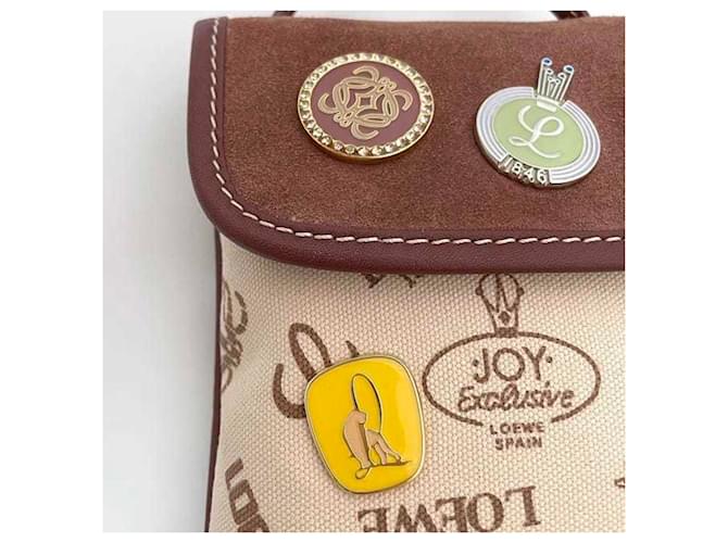Borsa a Spalla Loewe Beige e Marrone - vista 8