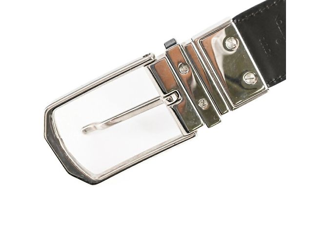 Louis Vuitton Santur Slender Epi Leather Belt Brown Black - view 3