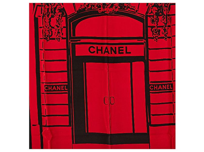 Bufanda de Seda Chanel Puerta Roja de la Rue Cambon - Ansicht 4